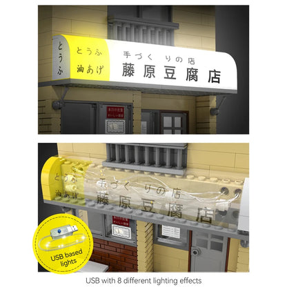 Diorama Japonais Initial D – Usui Parking + Tofu Shop (3 modèles disponibles)