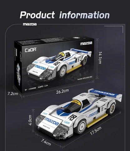 Mazda 787B (#18) – CaDA® Voiture de Course à Construire – 242 Pièces – Échelle 1:24
