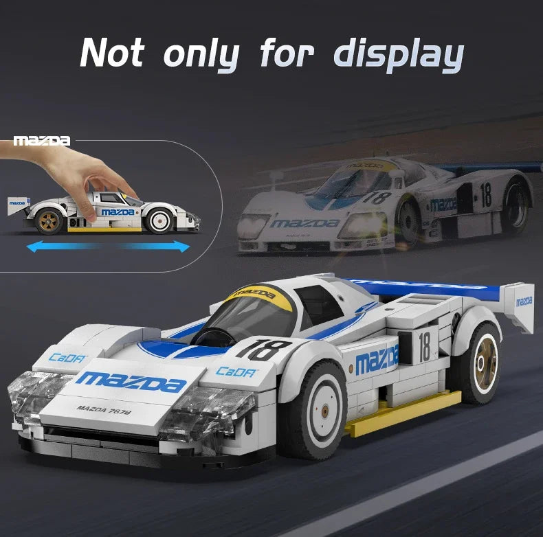 Mazda 787B (#18) – CaDA® Voiture de Course à Construire – 242 Pièces – Échelle 1:24