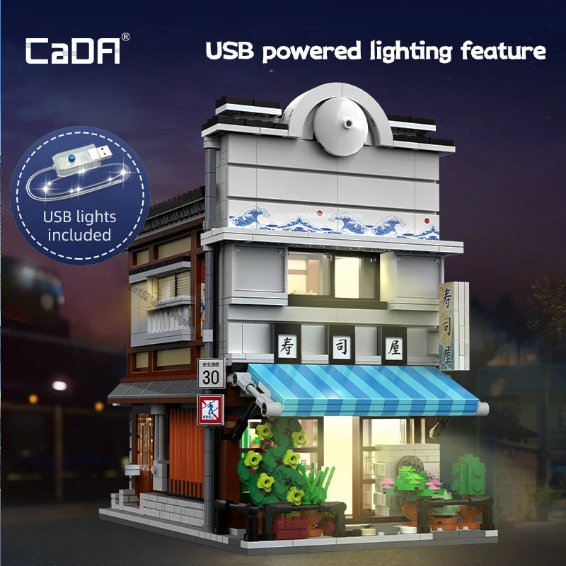 Boutique de Sushi Japonaise à Construire – CaDA (1665 pièces)