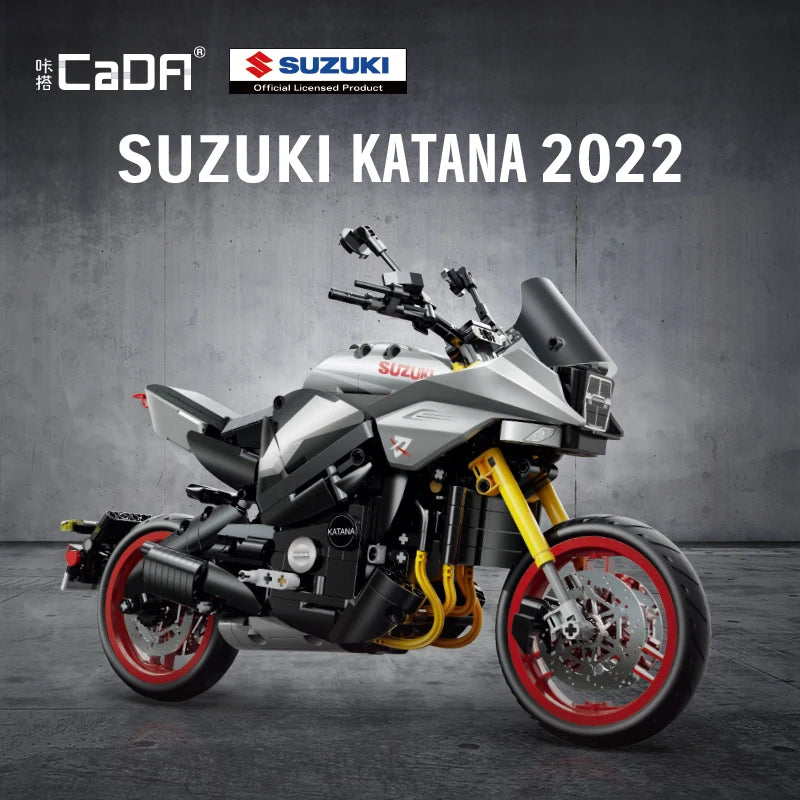 Moto de Construction CaDA – Suzuki Katana Officielle (1104 pièces)