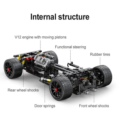 Voiture de Sport RC APE – CaDA C63005 (1823 pièces)