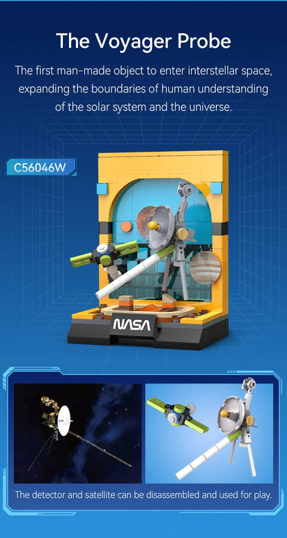 Mini Dioramas Officiels NASA à Construire – Collection Complète CaDA (6 modèles)
