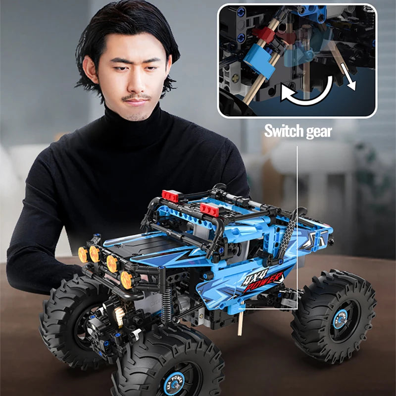 Voiture Tout-Terrain Télécommandée CaDA – Modèle 4x4 Power (699 pièces)