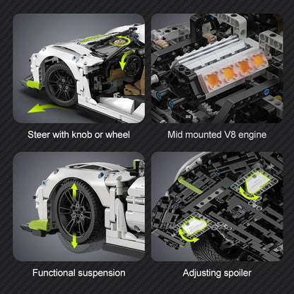 Voiture de Sport à Construire CaDA – Modèle Fantasma (4346 pièces)