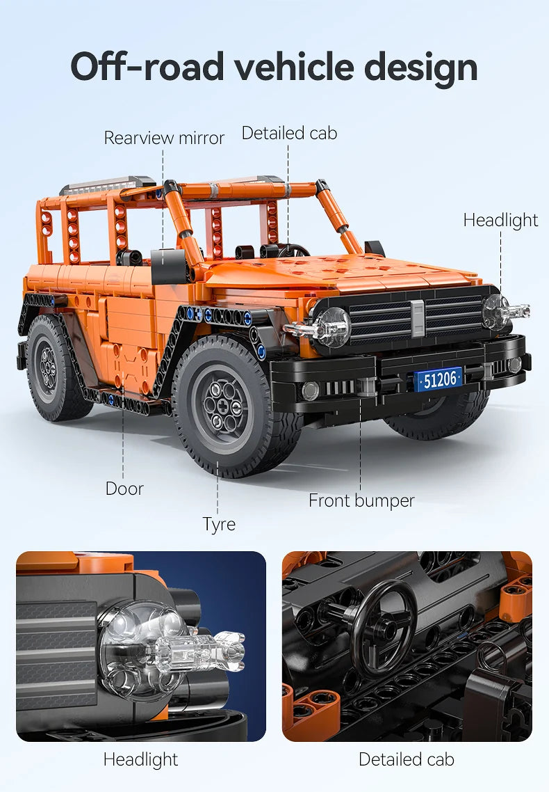 CaDA Tank SUV RC 561 Pièces – Kit de Construction Technique à Télécommande