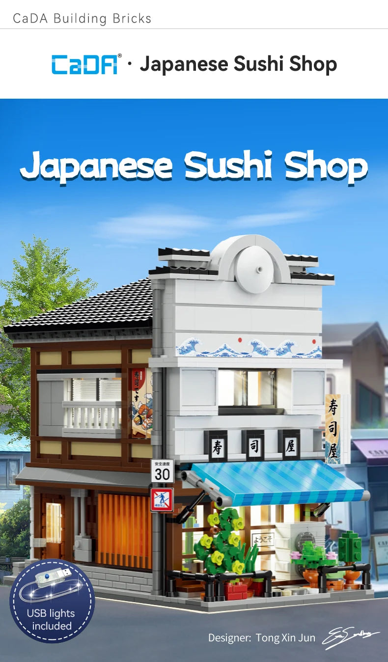 Boutique de Sushi Japonaise à Construire – CaDA (1665 pièces)