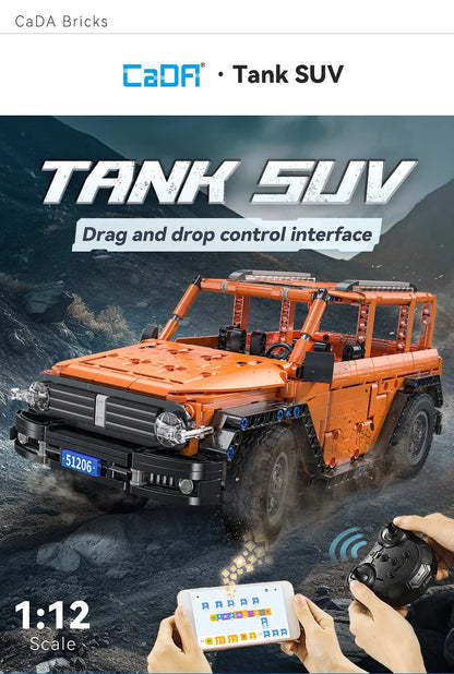 CaDA Tank SUV RC 561 Pièces – Kit de Construction Technique à Télécommande