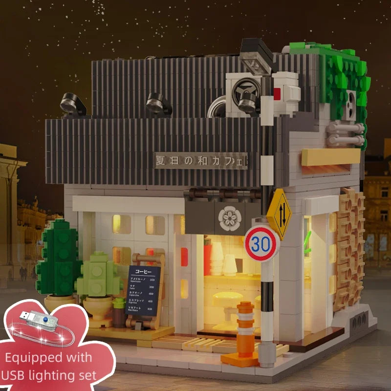 Café Japonais d’Été – Set de Construction CaDA (1116 pièces)