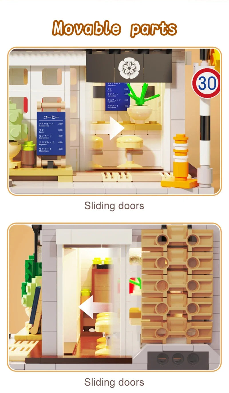 Café Japonais d’Été – Set de Construction CaDA (1116 pièces)