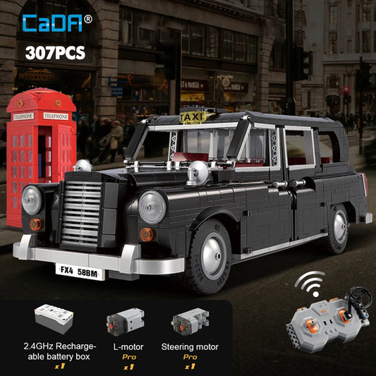 Voiture Télécommandée à Construire CaDA – London Taxi Noir (1871 pièces)