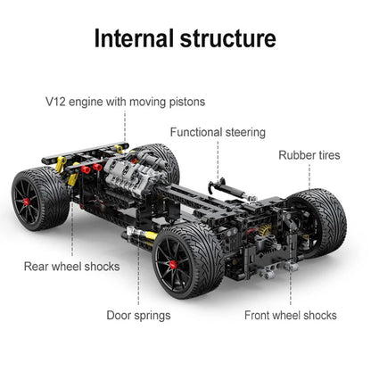 Voiture de Sport RC APE – CaDA C63005 (1823 pièces)