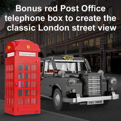 Voiture Télécommandée à Construire CaDA – London Taxi Noir (1871 pièces)
