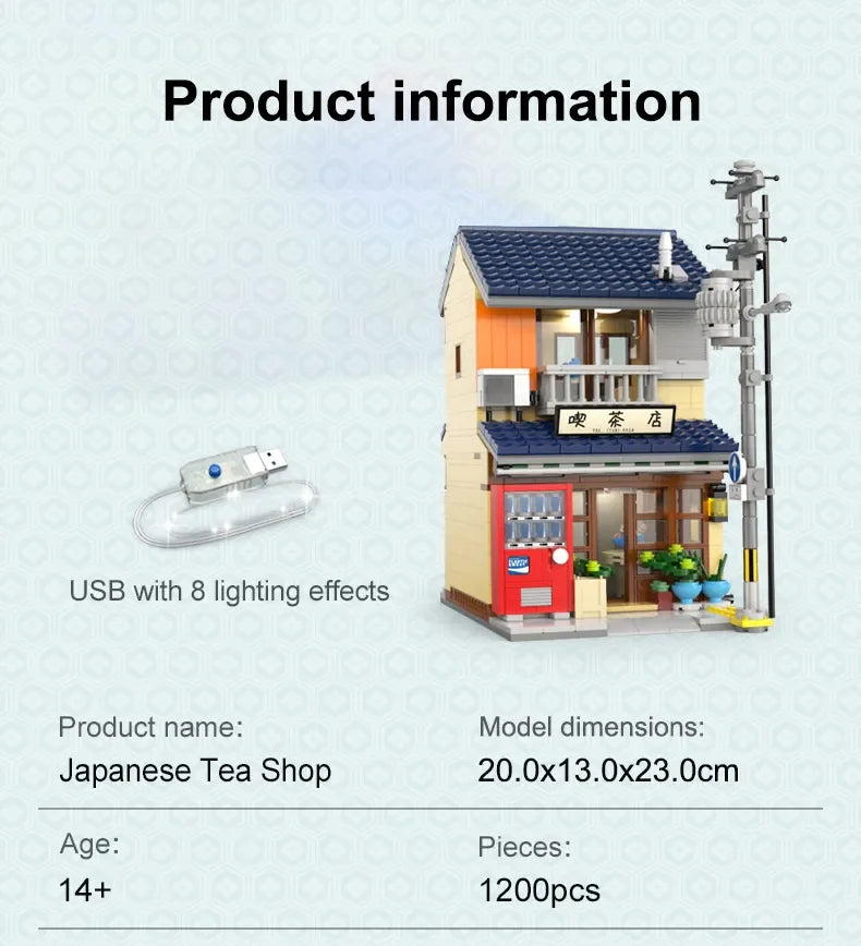 Maison de Thé Japonaise à Construire – CaDA C66010 (1200 pièces)