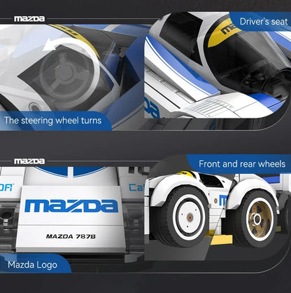 Mazda 787B (#18) – CaDA® Voiture de Course à Construire – 242 Pièces – Échelle 1:24