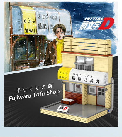 Diorama Japonais Initial D – Usui Parking + Tofu Shop (3 modèles disponibles)