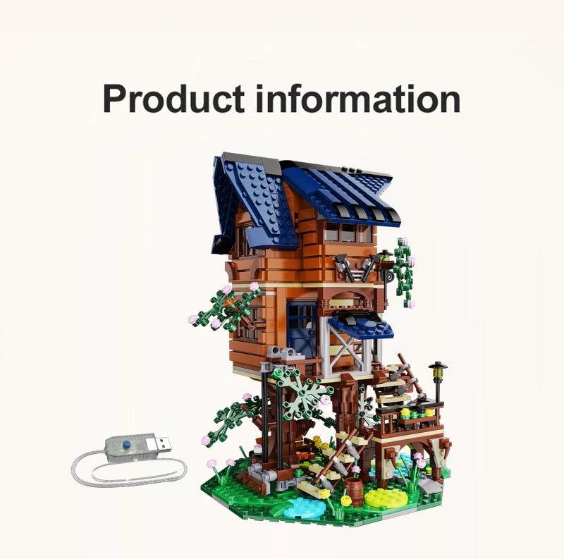 Cabane Perchée dans un Arbre – Modèle 4 Saisons (1155 pièces)