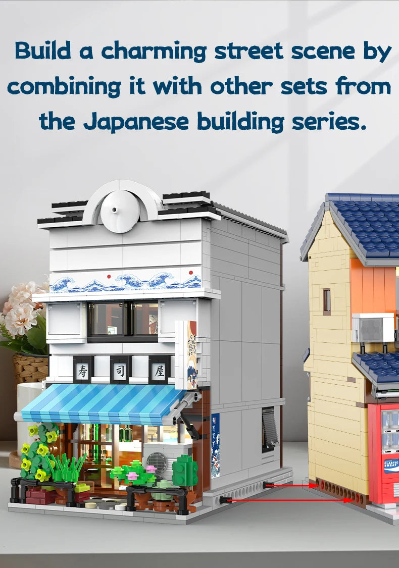 Boutique de Sushi Japonaise à Construire – CaDA (1665 pièces)