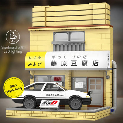 Diorama Japonais Initial D – Usui Parking + Tofu Shop (3 modèles disponibles)