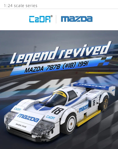 Mazda 787B (#18) – CaDA® Voiture de Course à Construire – 242 Pièces – Échelle 1:24
