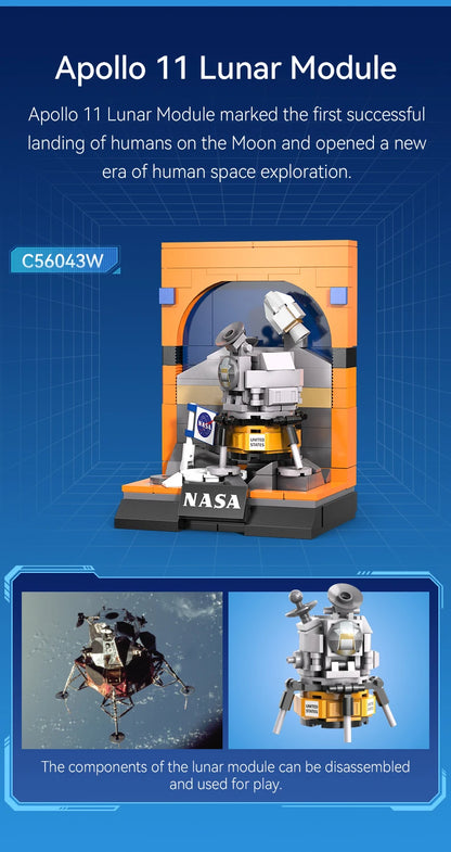 Mini Dioramas Officiels NASA à Construire – Collection Complète CaDA (6 modèles)
