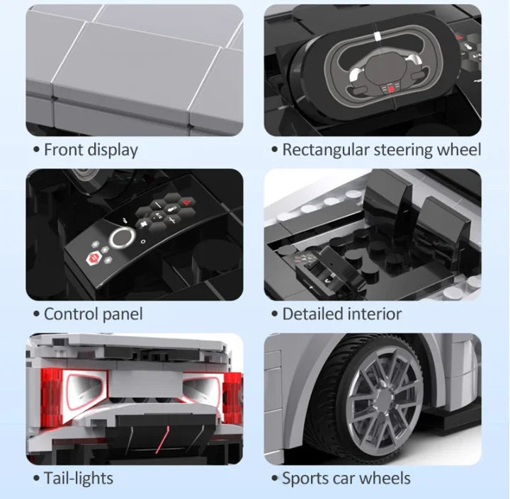 Cada APP Programming Remote Control Sports Car Building Blocks City RC Vehicle Racing Car Bricks Gifts Toys for Boys Children