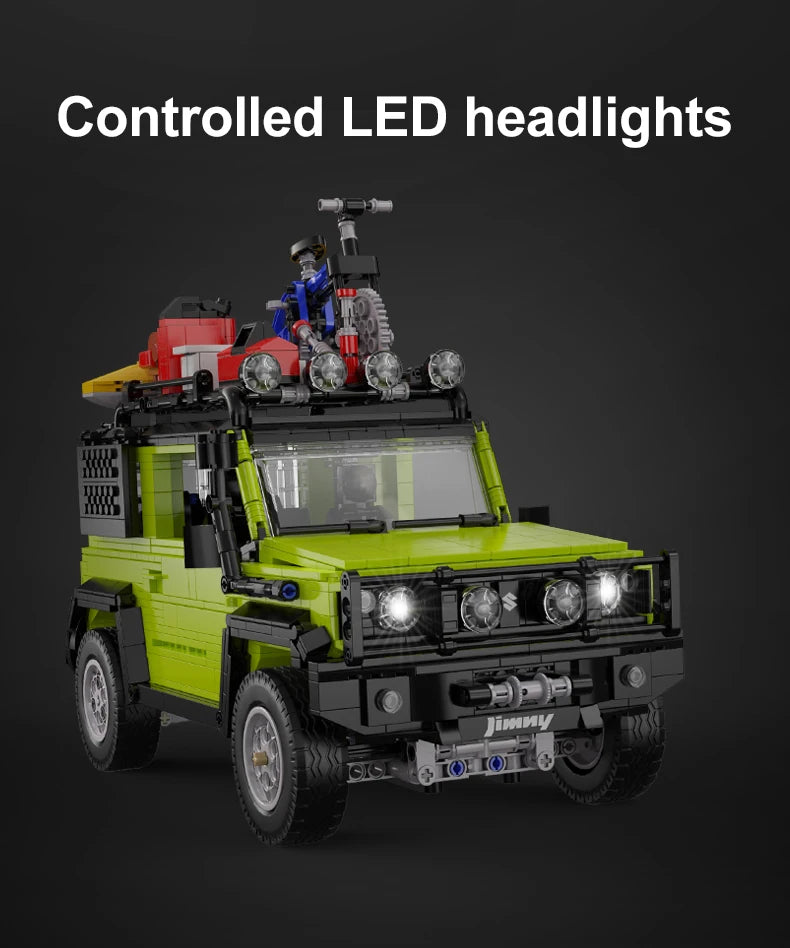 Suzuki Jimny CaDA – 4x4 Off-Road Télécommandé à Construire (1803 pièces + Accessoires)