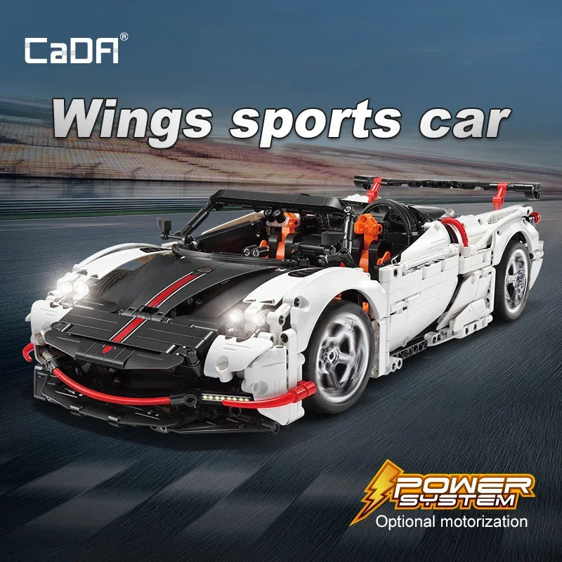 Voiture de Sport Télécommandée CaDA – Modèle Wings (1812 pièces)