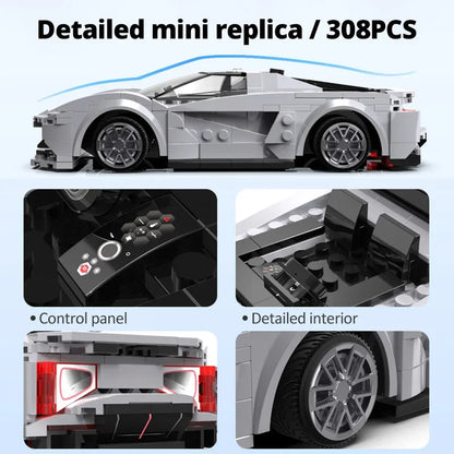 Cada APP Programming Remote Control Sports Car Building Blocks City RC Vehicle Racing Car Bricks Gifts Toys for Boys Children