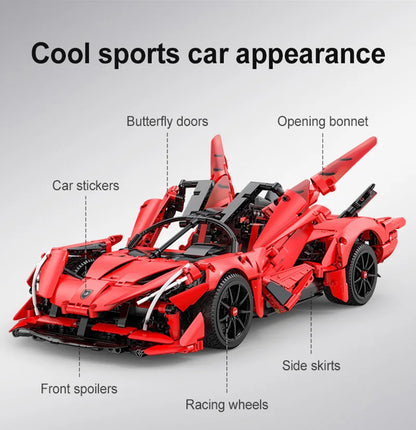 Voiture de Sport RC APE – CaDA C63005 (1823 pièces)