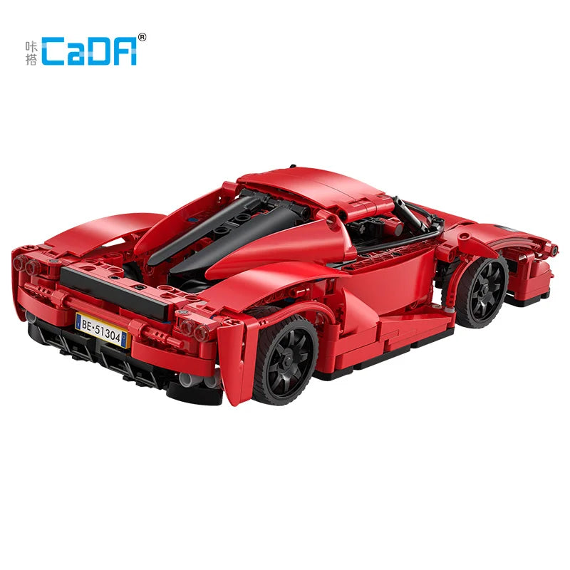 Hypercar Télécommandée CaDA – Supercar Rouge (405 pièces)