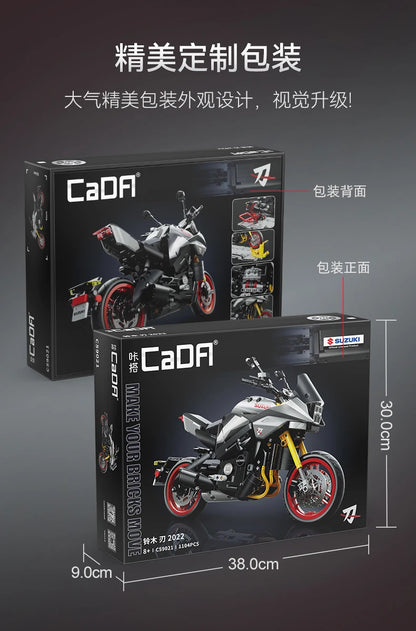 Moto de Construction CaDA – Suzuki Katana Officielle (1104 pièces)
