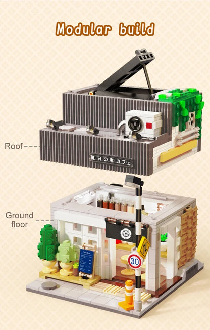 Café Japonais d’Été – Set de Construction CaDA (1116 pièces)