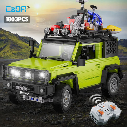 Suzuki Jimny CaDA – 4x4 Off-Road Télécommandé à Construire (1803 pièces + Accessoires)