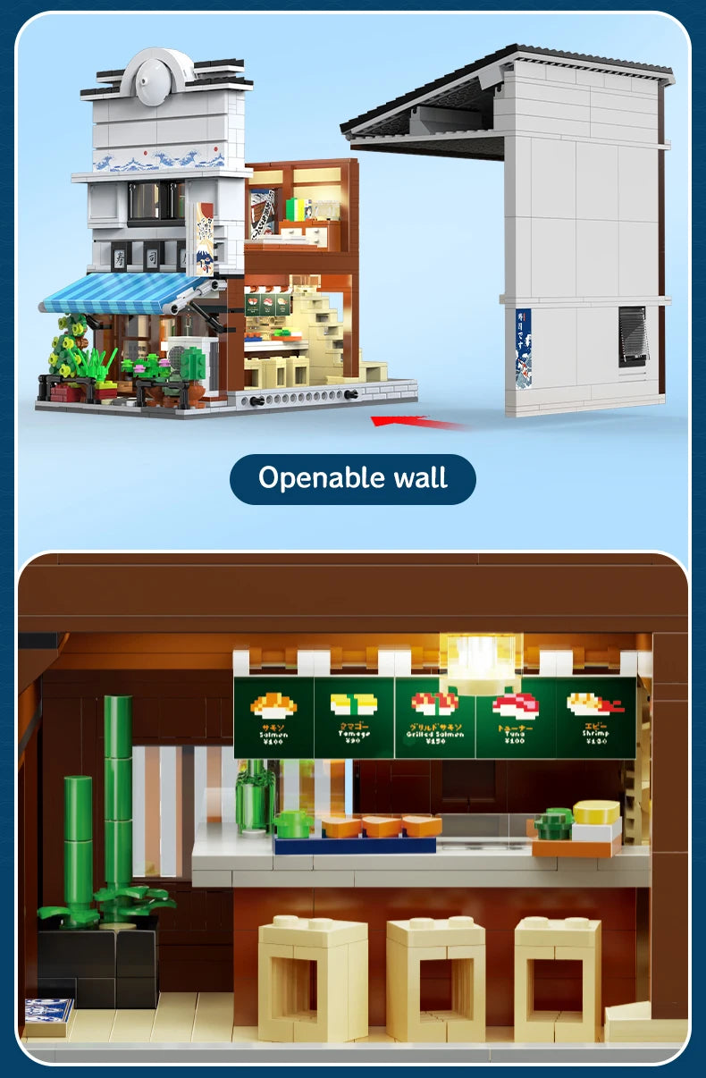 Boutique de Sushi Japonaise à Construire – CaDA (1665 pièces)