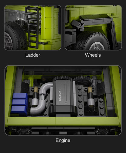 Suzuki Jimny CaDA – 4x4 Off-Road Télécommandé à Construire (1803 pièces + Accessoires)