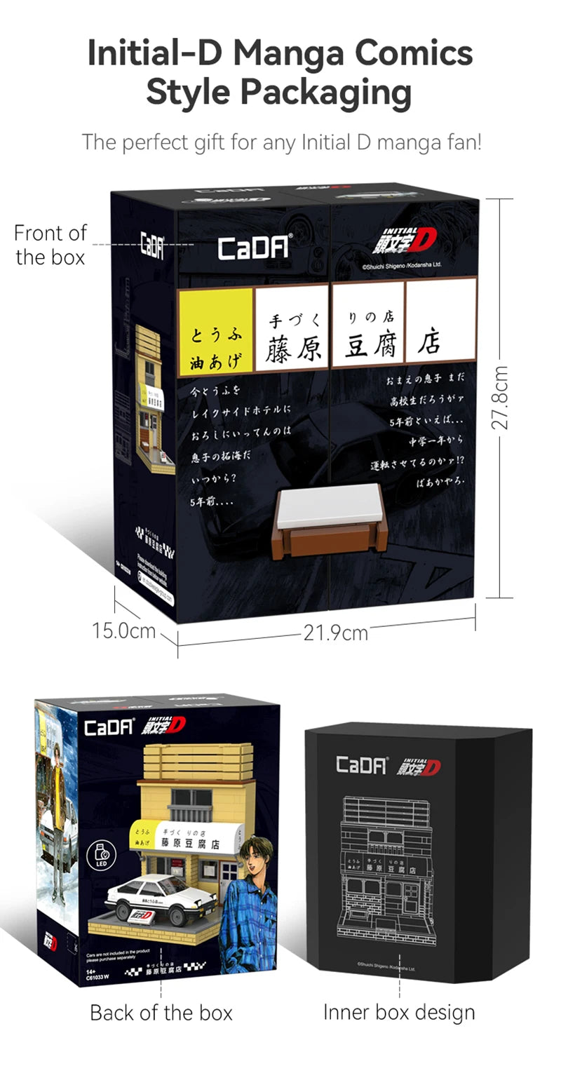 Diorama Japonais Initial D – Usui Parking + Tofu Shop (3 modèles disponibles)