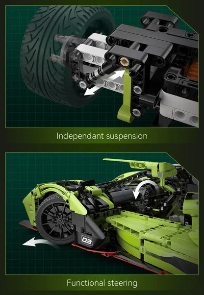 Supercar de Course à Construire CaDA – Modèle V-Race (1817 pièces)