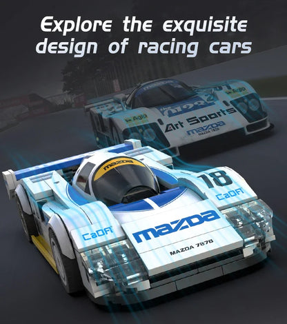 Mazda 787B (#18) – CaDA® Voiture de Course à Construire – 242 Pièces – Échelle 1:24