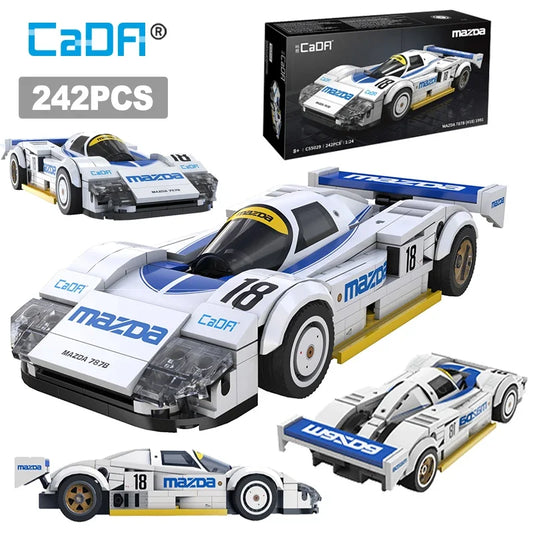 Mazda 787B (#18) – CaDA® Voiture de Course à Construire – 242 Pièces – Échelle 1:24