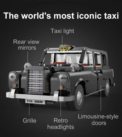 Voiture Télécommandée à Construire CaDA – London Taxi Noir (1871 pièces)