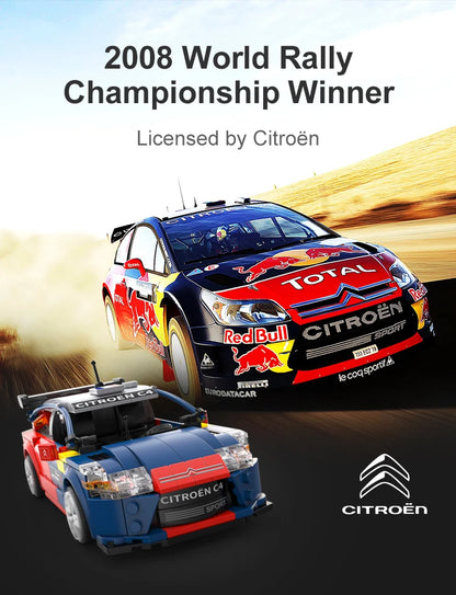 Voiture de Rallye Télécommandée CaDA – Citroën C4 WRC (329 pièces)