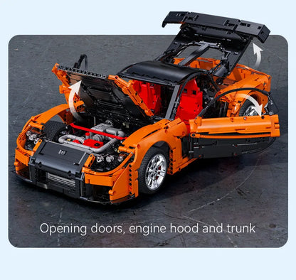 Mazda RX-7 CaDA – Supercar Télécommandée à Construire (3305 pièces, Échelle 1:8, Modèle Officiel)