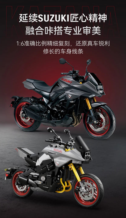Moto de Construction CaDA – Suzuki Katana Officielle (1104 pièces)