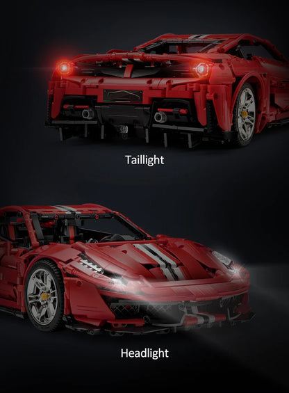 Voiture de Sport Télécommandée CaDA – Supercar Rouge (3187 pièces)