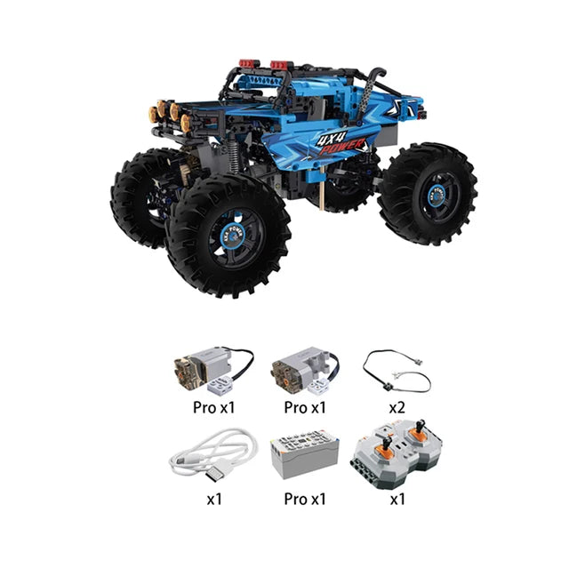 Voiture Tout-Terrain Télécommandée CaDA – Modèle 4x4 Power (699 pièces)