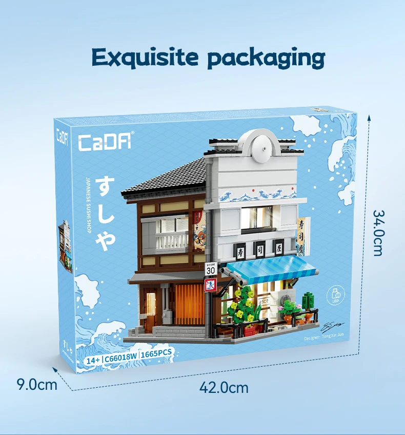 Boutique de Sushi Japonaise à Construire – CaDA (1665 pièces)