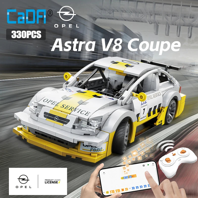 Voiture de Course Télécommandée CaDA – Opel Astra V8 Coupé (330 pièces)